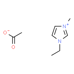 ChemSpider 2D Image | 1-Ethyl-3-methylimidazolium acetate | C8H14N2O2
