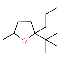 ChemSpider 2D Image | 5-Methyl-2-(2-methyl-2-propanyl)-2-propyl-2,5-dihydrofuran | C12H22O