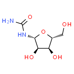 ChemSpider 2D Image | N-Carbamoyl-beta-D-ribofuranosylamine | C6H12N2O5