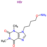 InChI=1/C11H17N5O3.BrH/c1-14-9-8(10(17)15(2)11(14)18)13-7-16(9)5-3-4-6-19-12;/h7H,3-6,12H2,1-2H3;1H