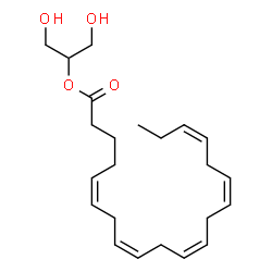 ChemSpider 2D Image | 2-[(5Z,8Z,11Z,14Z,17Z)-eicosapentaenoyl]-sn-glycerol | C23H36O4