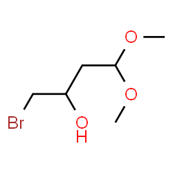 ChemSpider 2D Image | 1-Bromo-4,4-dimethoxy-2-butanol | C6H13BrO3