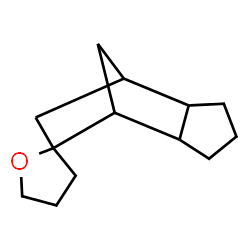ChemSpider 2D Image | Decahydrospiro(furan-2(3H),5'-(4,7)methano(5H)indene) | C13H20O