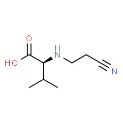 ChemSpider 2D Image | N-(2-Cyanoethyl)-L-valine | C8H14N2O2