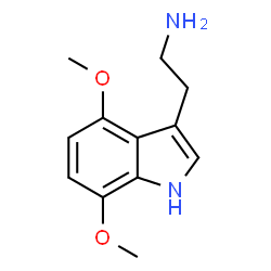 ChemSpider 2D Image | 2-(4,7-Dimethoxy-1H-indol-3-yl)ethanamine | C12H16N2O2