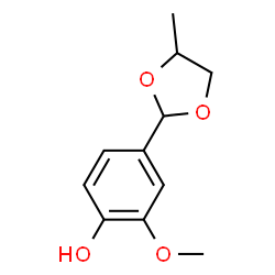 ChemSpider 2D Image | Vanillin propylene glycol acetal | C11H14O4