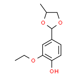 ChemSpider 2D Image | Ethylvanillin propylene glycol acetal | C12H16O4