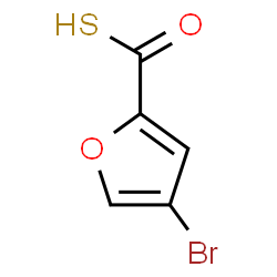 ChemSpider 2D Image | 4-Bromo-2-furancarbothioic S-acid | C5H3BrO2S