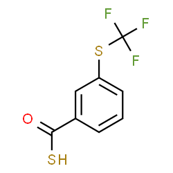 ChemSpider 2D Image | 3-[(Trifluoromethyl)sulfanyl]benzenecarbothioic S-acid | C8H5F3OS2