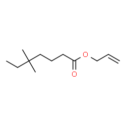 ChemSpider 2D Image | Allyl 5,5-dimethylheptanoate | C12H22O2