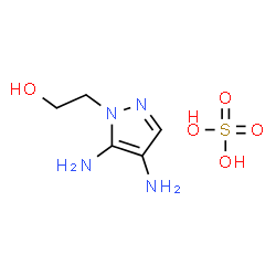 ChemSpider 2D Image | 4,5-Diamino-1-pyrazoleethanol Sulfate | C5H12N4O5S