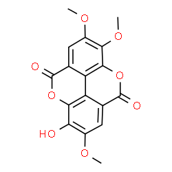 ChemSpider 2D Image | 3-Hydroxy-2,7,8-trimethoxychromeno[5,4,3-cde]chromene-5,10-dione | C17H12O8