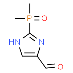 ChemSpider 2D Image | 2-(Dimethylphosphoryl)-1H-imidazole-4-carbaldehyde | C6H9N2O2P