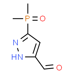 ChemSpider 2D Image | 3-(Dimethylphosphoryl)-1H-pyrazole-5-carbaldehyde | C6H9N2O2P