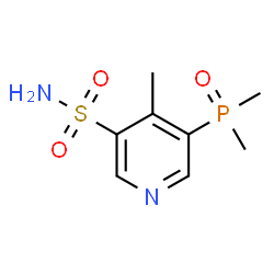 ChemSpider 2D Image | 5-(Dimethylphosphoryl)-4-methyl-3-pyridinesulfonamide | C8H13N2O3PS