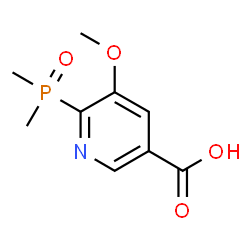 ChemSpider 2D Image | 6-(Dimethylphosphoryl)-5-methoxynicotinic acid | C9H12NO4P