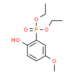 ChemSpider 2D Image | Diethyl (2-hydroxy-5-methoxyphenyl)phosphonate | C11H17O5P