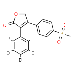 ChemSpider 2D Image | Rofecoxib-d5 | C17H9D5O4S