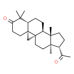 ChemSpider 2D Image | (5alpha,9beta)-4,4,14-Trimethyl-9,19-cyclopregnane-3,20-dione | C24H36O2
