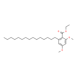 ChemSpider 2D Image | Ethyl 2,4-dimethoxy-6-pentadecylbenzoate | C26H44O4