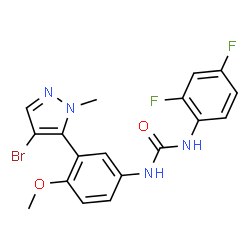 ChemSpider 2D Image | Nelotanserin | C18H15BrF2N4O2