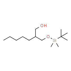 ChemSpider 2D Image | 2-({[Dimethyl(2-methyl-2-propanyl)silyl]oxy}methyl)-1-heptanol | C14H32O2Si