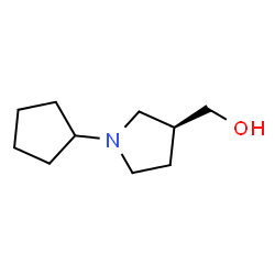ChemSpider 2D Image | [(3S)-1-Cyclopentyl-3-pyrrolidinyl]methanol | C10H19NO