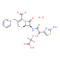ChemSpider 2D Image | Ceftazidime pentahydrate | C22H24N6O8S2