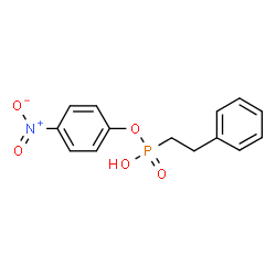 ChemSpider 2D Image | 4-Nitrophenyl hydrogen (2-phenylethyl)phosphonate | C14H14NO5P