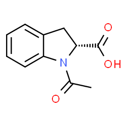 ChemSpider 2D Image | (2R)-1-Acetyl-2-indolinecarboxylic acid | C11H11NO3