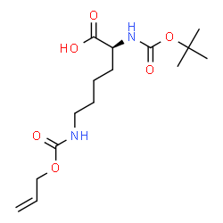 ChemSpider 2D Image | N2-[(1,1-Dimethylethoxy)carbonyl]-N6-[(2-propen-1-yloxy)carbonyl]-L-lysine | C15H26N2O6