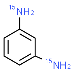 ChemSpider 2D Image | 1,3-Benzene(~15~N_2_)diamine | C6H815N2