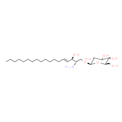 ChemSpider 2D Image | (2S,3R,4E)-2-Amino-3-hydroxy-4-octadecen-1-yl beta-D-erythro-hexopyranoside | C24H47NO7