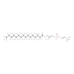 ChemSpider 2D Image | (2R)-3-[(~2~H_31_)Hexadecanoyloxy]-2-hydroxypropyl 2-(trimethylammonio)ethyl phosphate | C24H19D31NO7P