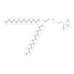 ChemSpider 2D Image | (2R)-2,3-Bis[(~2~H_27_)tetradecanoyloxy]propyl 2-{tris[(~2~H_3_)methyl]ammonio}ethyl phosphate | C36H9D63NO8P