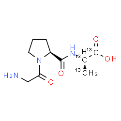 ChemSpider 2D Image | Glycyl-L-prolyl-L-(~13~C_3_)alanine | C713C3H17N3O4