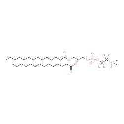 ChemSpider 2D Image | (2R)-2,3-Bis(tetradecanoyloxy)propyl 2-(trimethylammonio)(~2~H_4_)ethyl phosphate | C36H68D4NO8P