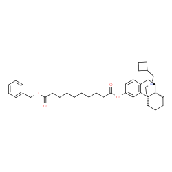 ChemSpider 2D Image | Benzyl 17-(cyclobutylmethyl)morphinan-3-yl sebacate | C38H51NO4