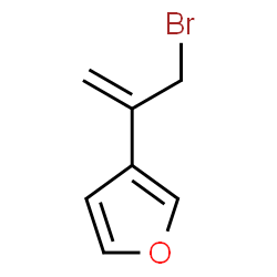 ChemSpider 2D Image | 3-(1-Bromomethyl-vinyl)-furan | C7H7BrO