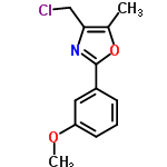 InChI=1/C12H12ClNO2/c1-8-11(7-13)14-12(16-8)9-4-3-5-10(6-9)15-2/h3-6H,7H2,1-2H3