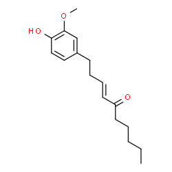 ChemSpider 2D Image | (3E)-1-(4-Hydroxy-3-methoxyphenyl)-3-decen-5-one | C17H24O3
