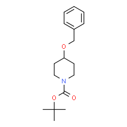 ChemSpider 2D Image | tert-butyl 4-(benzyloxy)piperidine-1-carboxylate | C17H25NO3