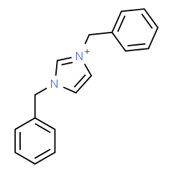 ChemSpider 2D Image | 1,3-Dibenzyl-1H-imidazol-3-ium | C17H17N2