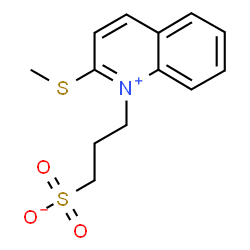 ChemSpider 2D Image | 3-[2-(Methylsulfanyl)-1-quinoliniumyl]-1-propanesulfonate | C13H15NO3S2