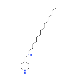 ChemSpider 2D Image | N-(4-Piperidinylmethyl)-1-pentadecanamine | C21H44N2