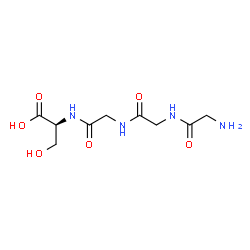 ChemSpider 2D Image | Glycylglycylglycyl-L-serine | C9H16N4O6