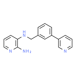 ChemSpider 2D Image | N~3~-(3-PYRIDIN-3-YLBENZYL)PYRIDINE-2,3-DIAMINE | C17H16N4
