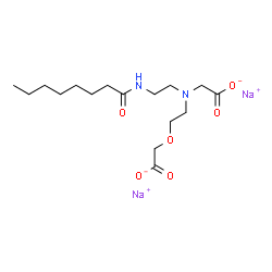 ChemSpider 2D Image | Disodium capryloamphodiacetate | C16H28N2Na2O6