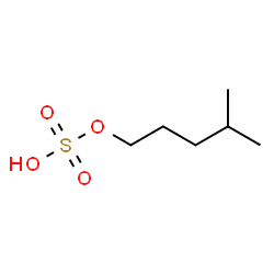 ChemSpider 2D Image | 4-Methylpentyl hydrogen sulfate | C6H14O4S