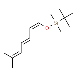 ChemSpider 2D Image | Dimethyl{[(1Z,3E)-6-methyl-1,3,5-heptatrien-1-yl]oxy}(2-methyl-2-propanyl)silane | C14H26OSi